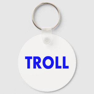 Troll Blue Keychain