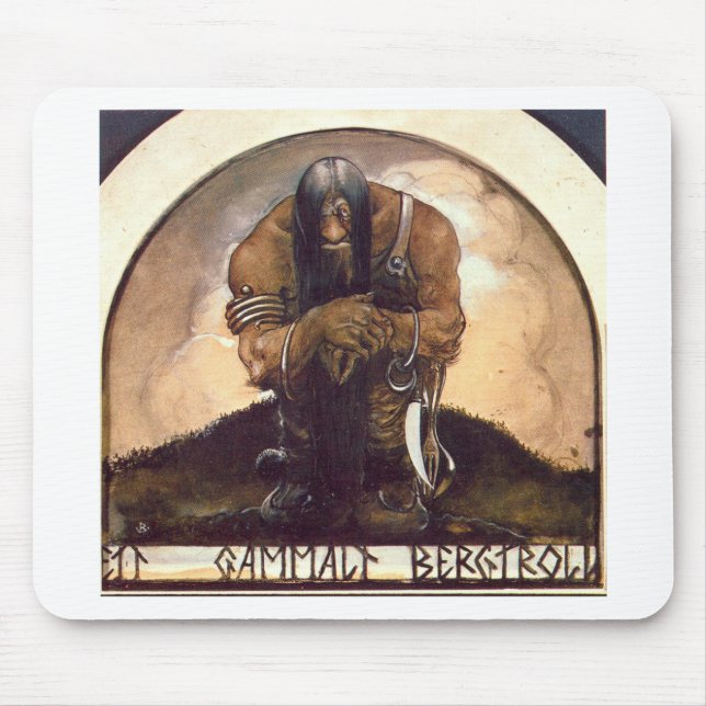 troll-clipart-4 mouse pad (Front)