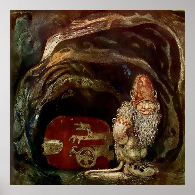 “Troll Door” by John Bauer Poster (Front)