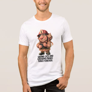 Troll Firefighter – Saving Cats and Causing Panic Tri-Blend Shirt