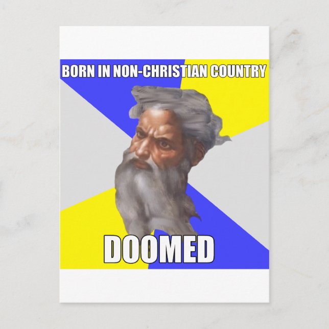 Troll God Doomed Postcard (Front)