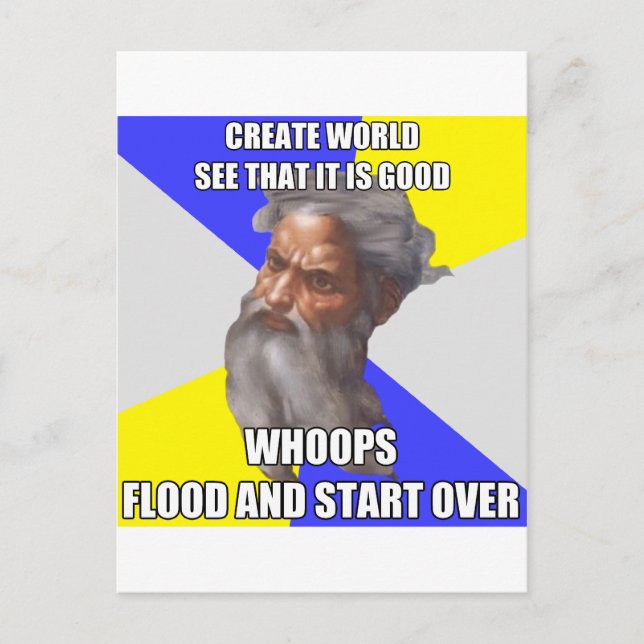 Troll God Flood Postcard (Front)