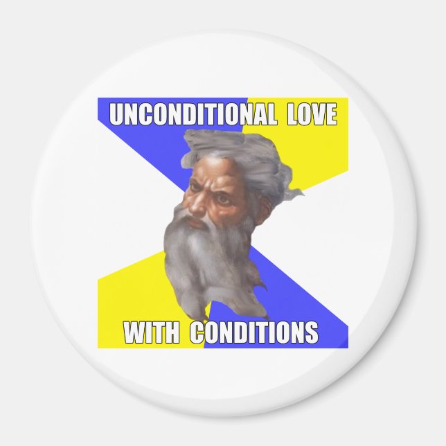 Troll God Unconditional Love Magnet (Front)