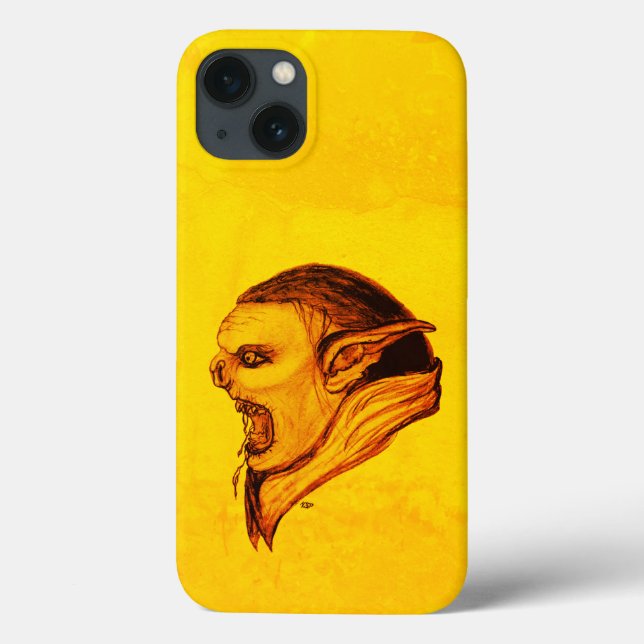 Troll in Black and Yellow Design Case-Mate iPhone Case (Back)