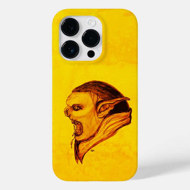 Troll in Black and Yellow Design Case-Mate iPhone Case (Back)