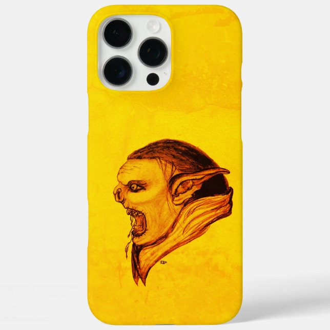 Troll in Black and Yellow Design Case-Mate iPhone Case (Back)
