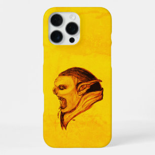 Troll in Black and Yellow Design iPhone 16 Pro Max Case
