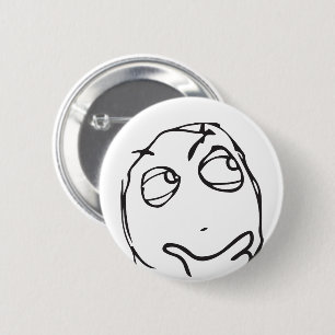 Troll Le Me Memes think CHOOSE YOUR COLOR EDITABLE 2 Inch Round Button