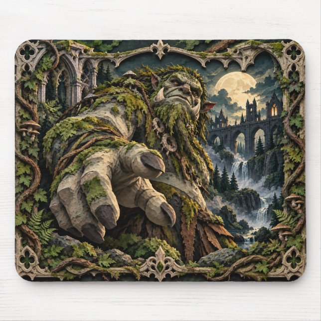 Troll, Paper Cut Monster Mouse Pad (Front)