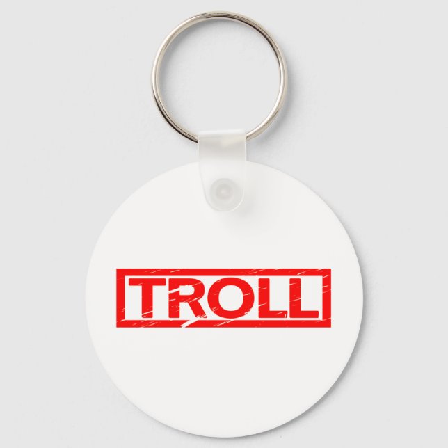 Troll Stamp Keychain (Front)