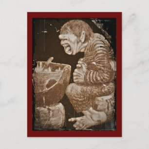 Troll with Giant Cauldron Postcard