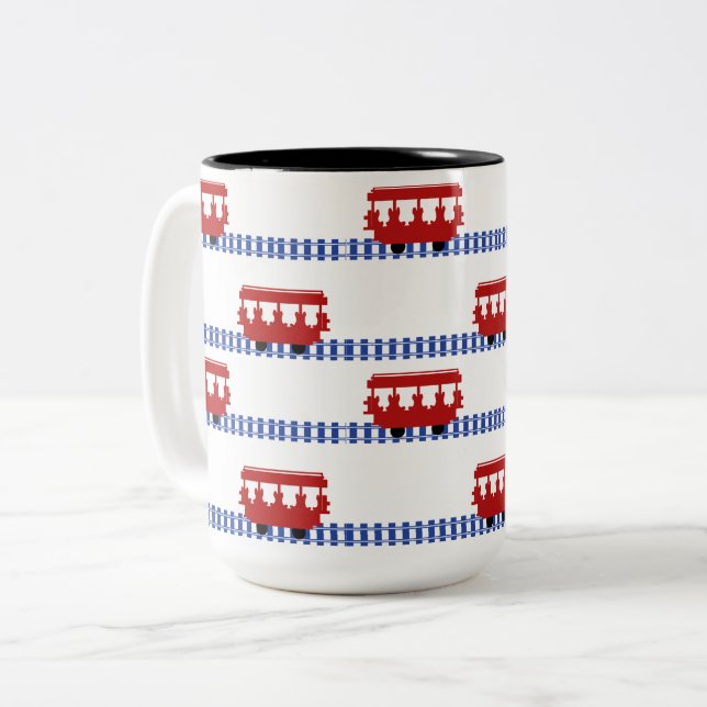 Trolley 15 oz Two-Tone coffee mug (Front Left)