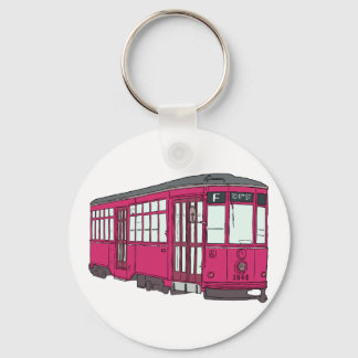 Trolley Trolleybus Streetcar Tram Trolleycar Cars Keychain
