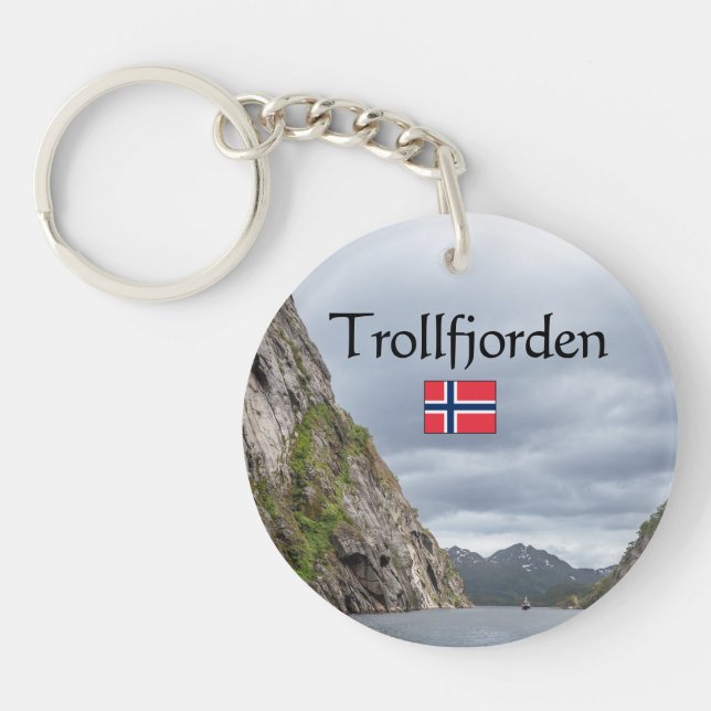 Trollfjord Lofoten Keychain (Front)