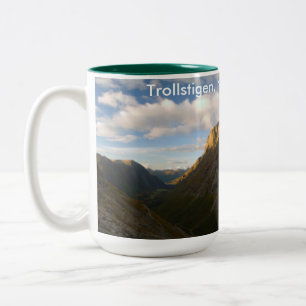 trollstigen, norway Two-Tone coffee mug