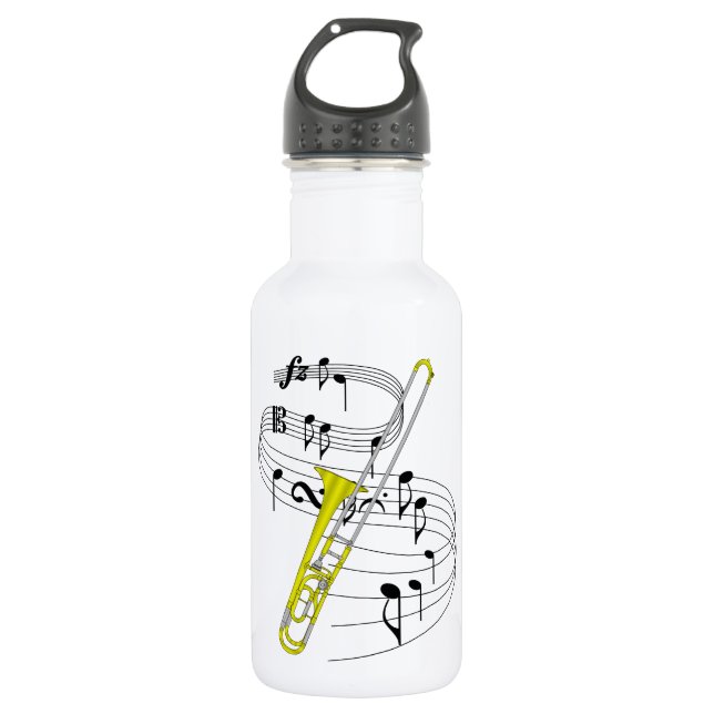 Trombone 532 Ml Water Bottle (Front)