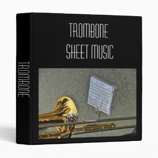 Trombone brass Sheet Music student folder Binder