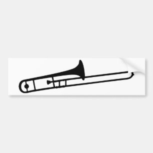 trombone bumper sticker
