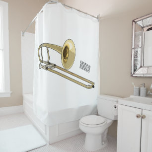 Trombone cartoon illustration