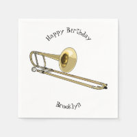 Trombone cartoon illustration