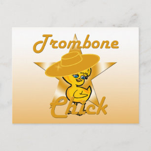 Trombone Chick #10 Postcard