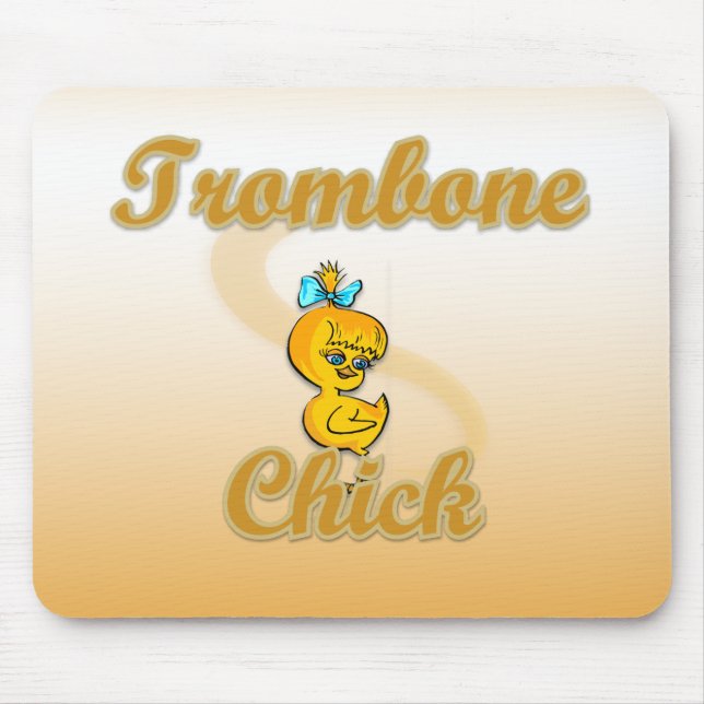 Trombone Chick Mouse Pad (Front)