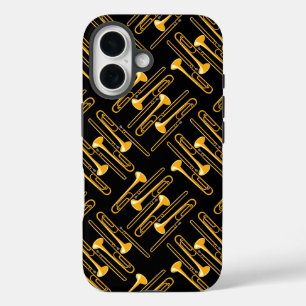 Trombone Crosshatch  iPhone 16 Case