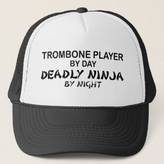 Trombone Deadly Ninja by Night Trucker Hat