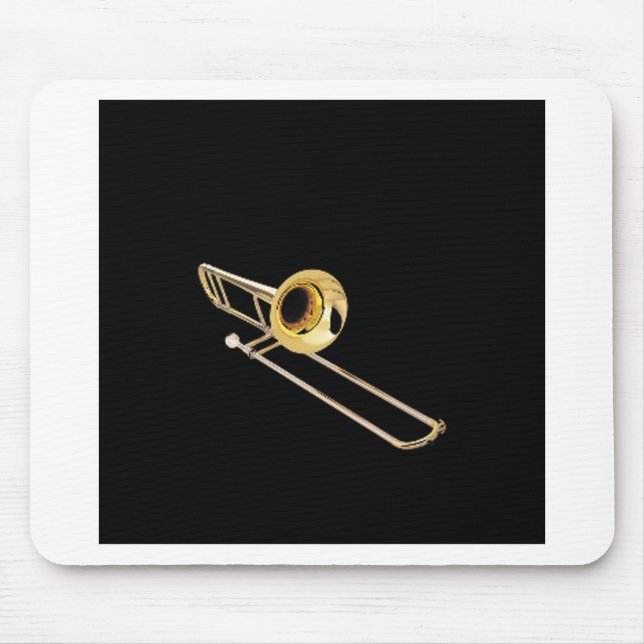 "Trombone" design gifts and products Mouse Pad (Front)