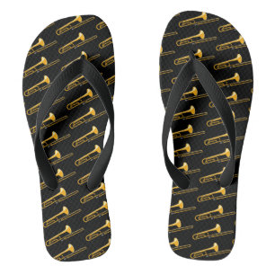Trombone Drawing Flip Flops