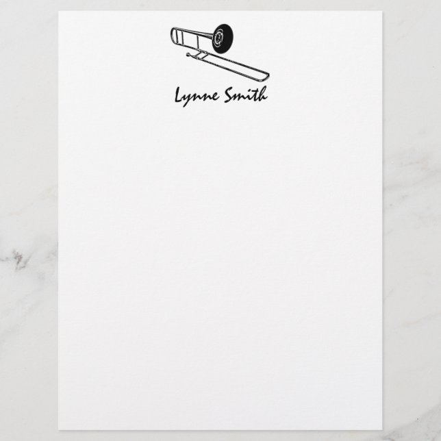 Trombone "Drawing" Personalized (Front)