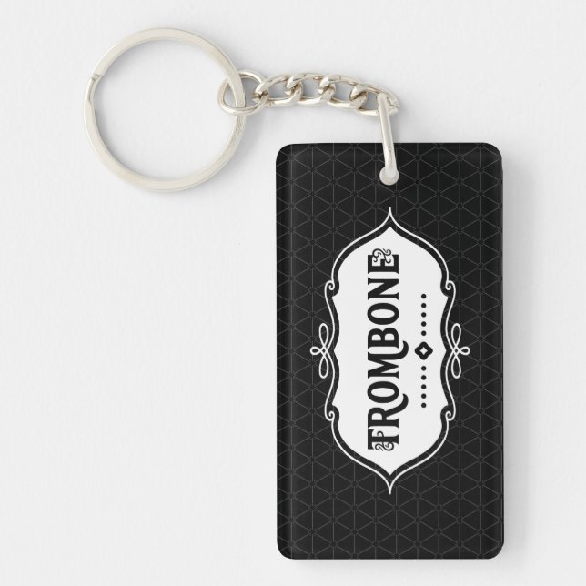 Trombone Emblem Keychain (Front)