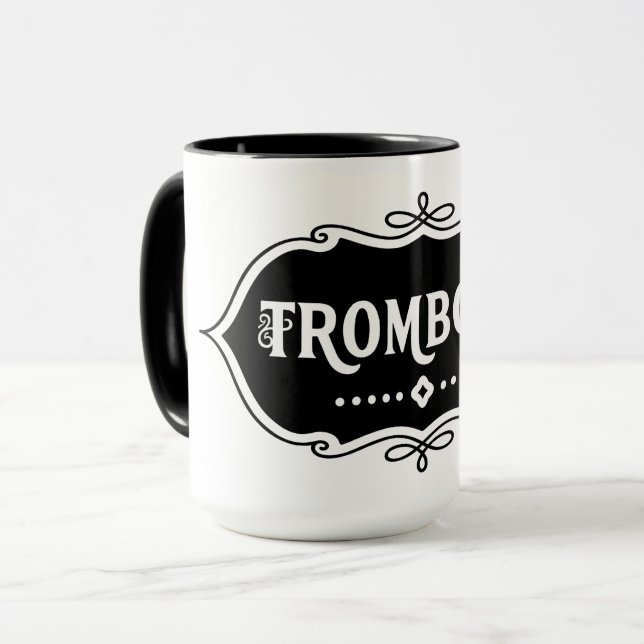 Trombone Emblem Mug (Front Left)