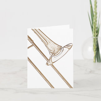Trombone Greeting Card