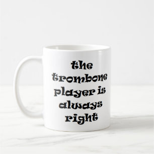 trombone joueur toujours droit tasse de café