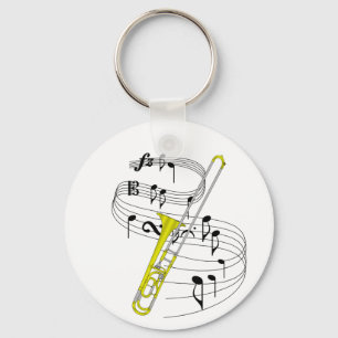 Trombone Keychain