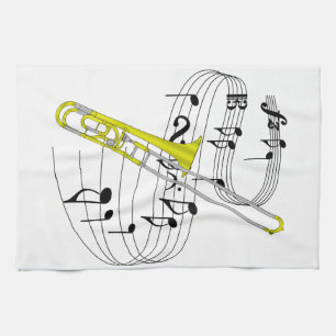Trombone Kitchen Towel