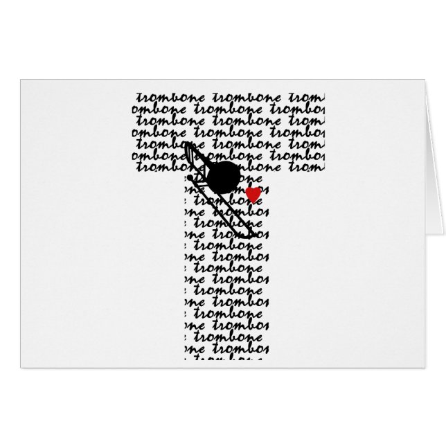 Trombone Letter T (Front Horizontal)