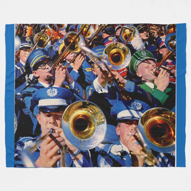 trombone mob AKA band geeks gone wild Fleece Blanket (Front (Horizontal))