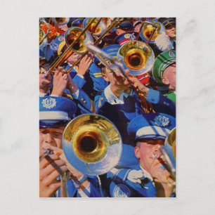 trombone mob AKA band geeks gone wild Postcard