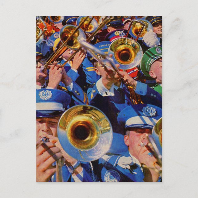 trombone mob AKA band geeks gone wild Postcard (Front)