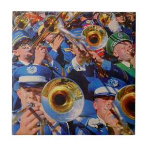 trombone mob AKA band geeks gone wild Tile