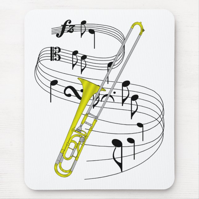 Trombone Mouse Pad (Front)