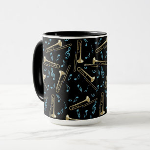 Trombone Music Notes  Mug