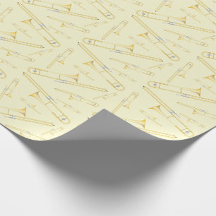 Trombone Musician Band Teacher Wrapping Paper