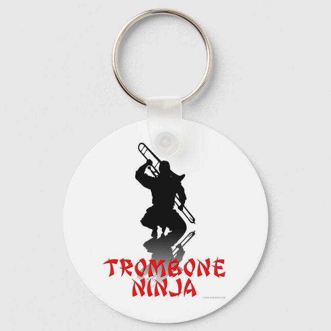Trombone Ninja Keychain (Front)