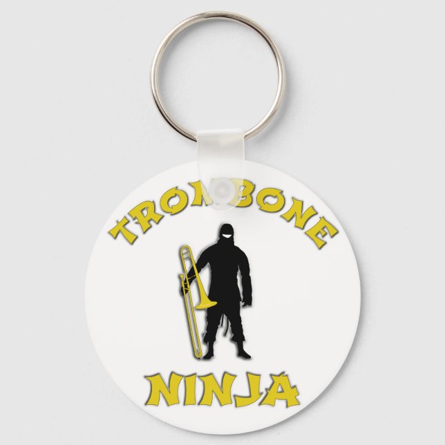 Trombone Ninja Keychain (Front)