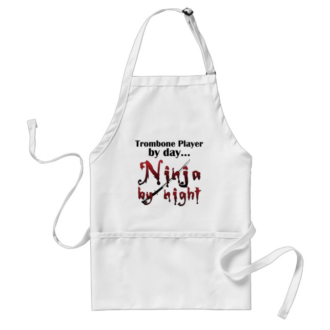 Trombone Ninja Standard Apron (Front)
