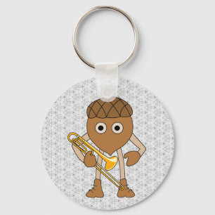 Trombone Nut Keychain