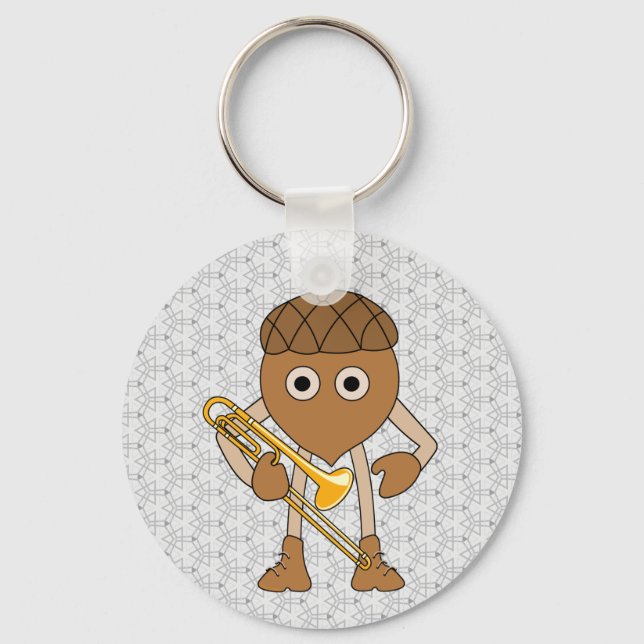 Trombone Nut Keychain (Front)